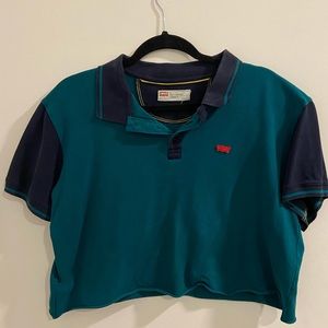 Levi’s collared shirt cropped